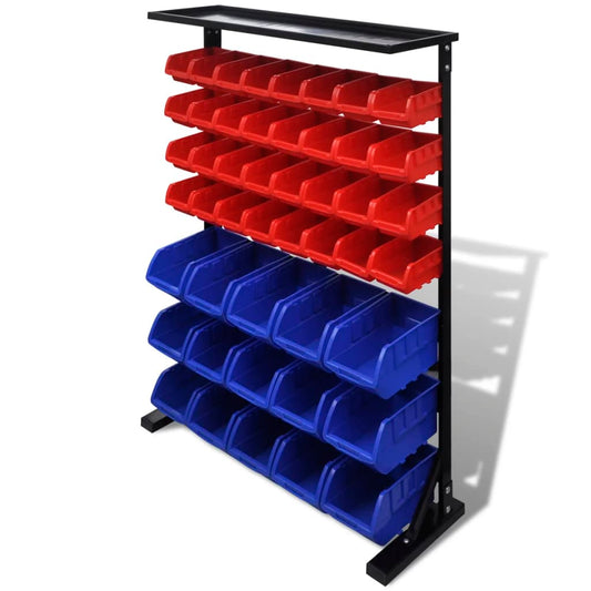 Garage Tool Organizer Blue & Red