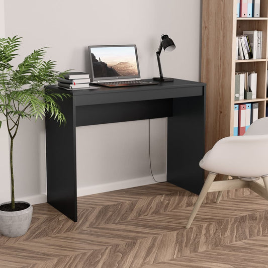 Desk Black 35.4"x15.7"x28.3" Engineered Wood
