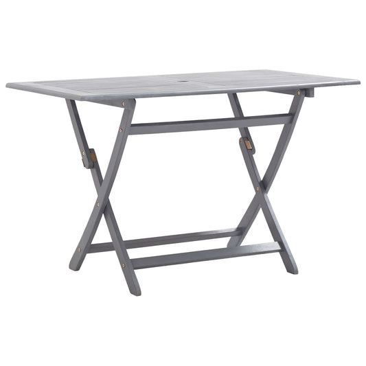 Folding Patio Table 47.2"x27.6"x29.5" Solid Acacia Wood