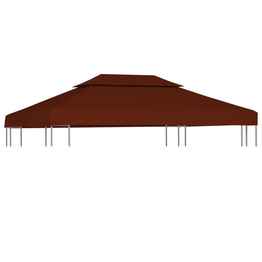 2-Tier Gazebo Top Cover 9.1 oz/yd² 13.1'x9.8' Terracotta