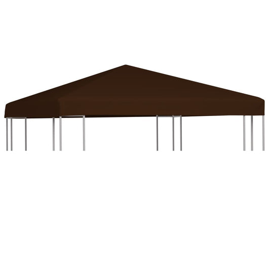 Gazebo Top Cover 9.1 oz/yd² 9.8'x9.8' Brown
