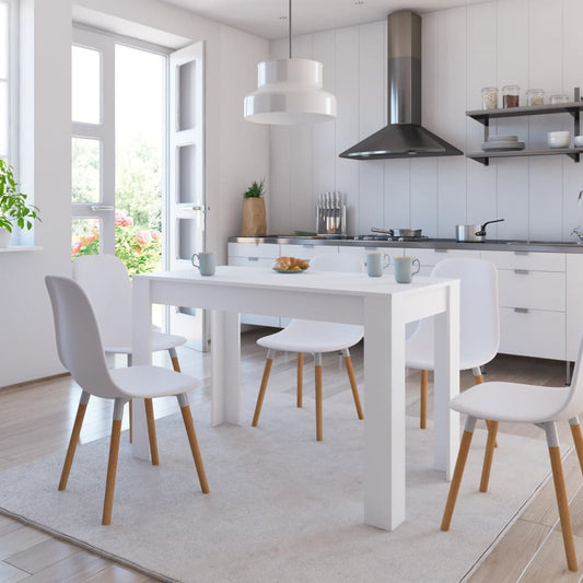 Dining Table White 47.2"x23.6"x29.9" Engineered Wood