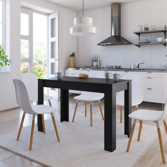 Dining Table Black 47.2"x23.6"x29.9" Engineered Wood
