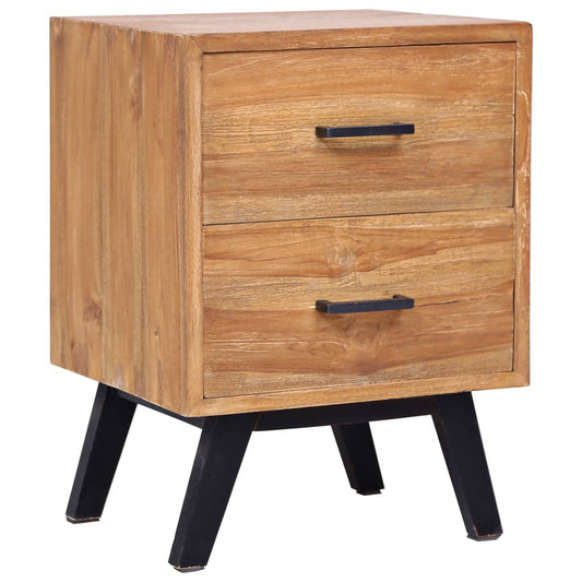 Bedside Cabinet 15.7"x13.8"x21.7" Solid Teak