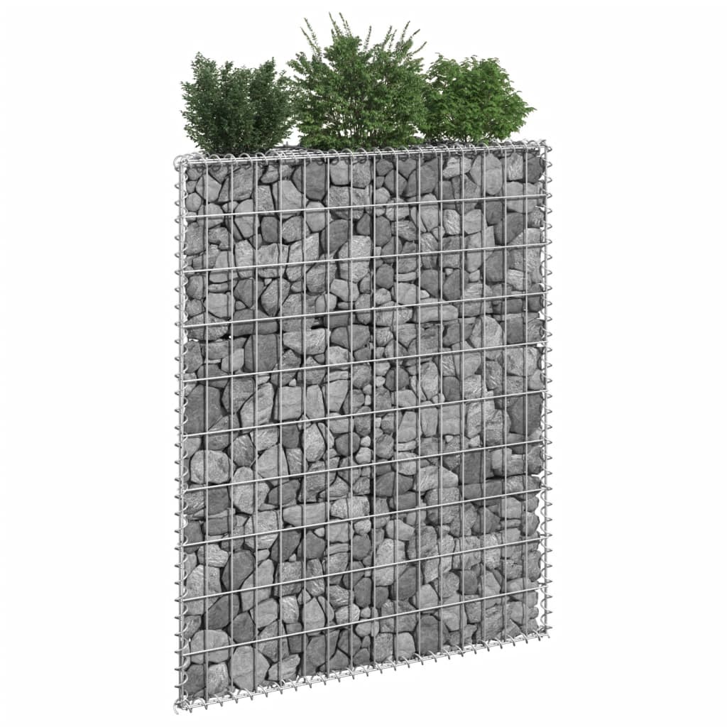 Trapezium Gabion Raised Bed Galvanized Steel 31.5"x7.9"x39.4"