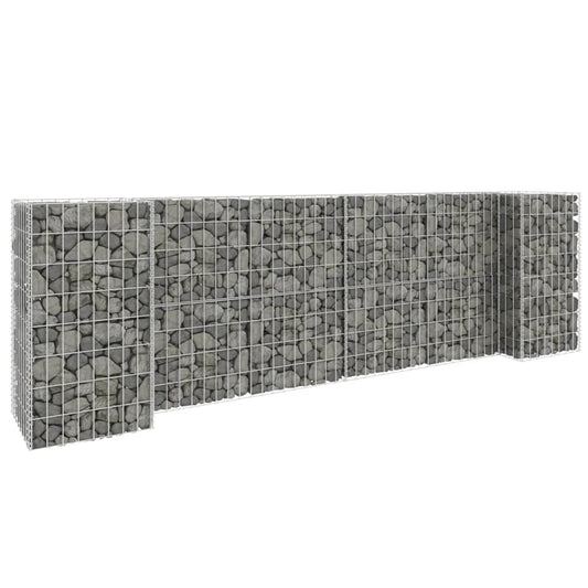 H-Shaped Gabion Planter Steel Wire 102.4"x15.7"x31.5"