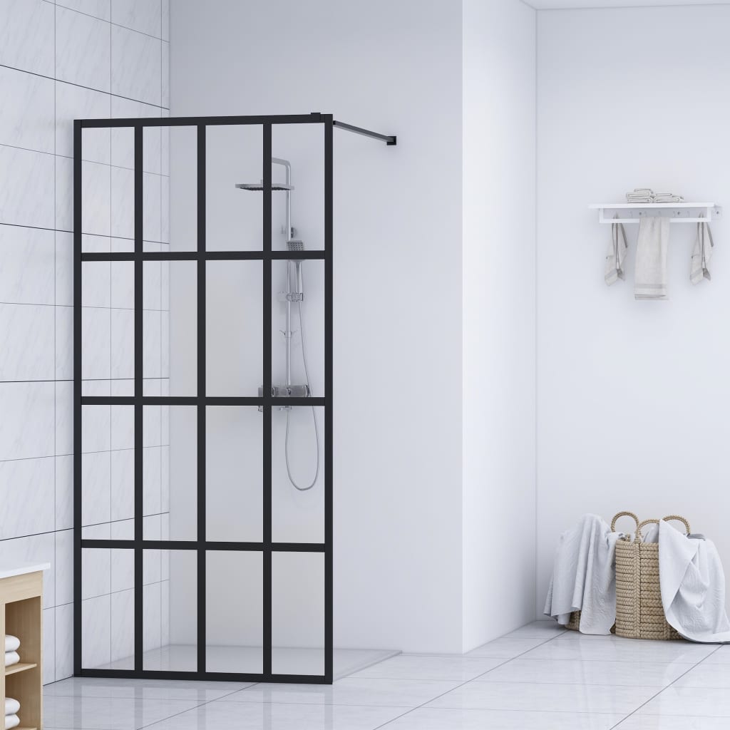 Walk-in Shower Screen Clear Tempered Glass 55.1"x76.8"