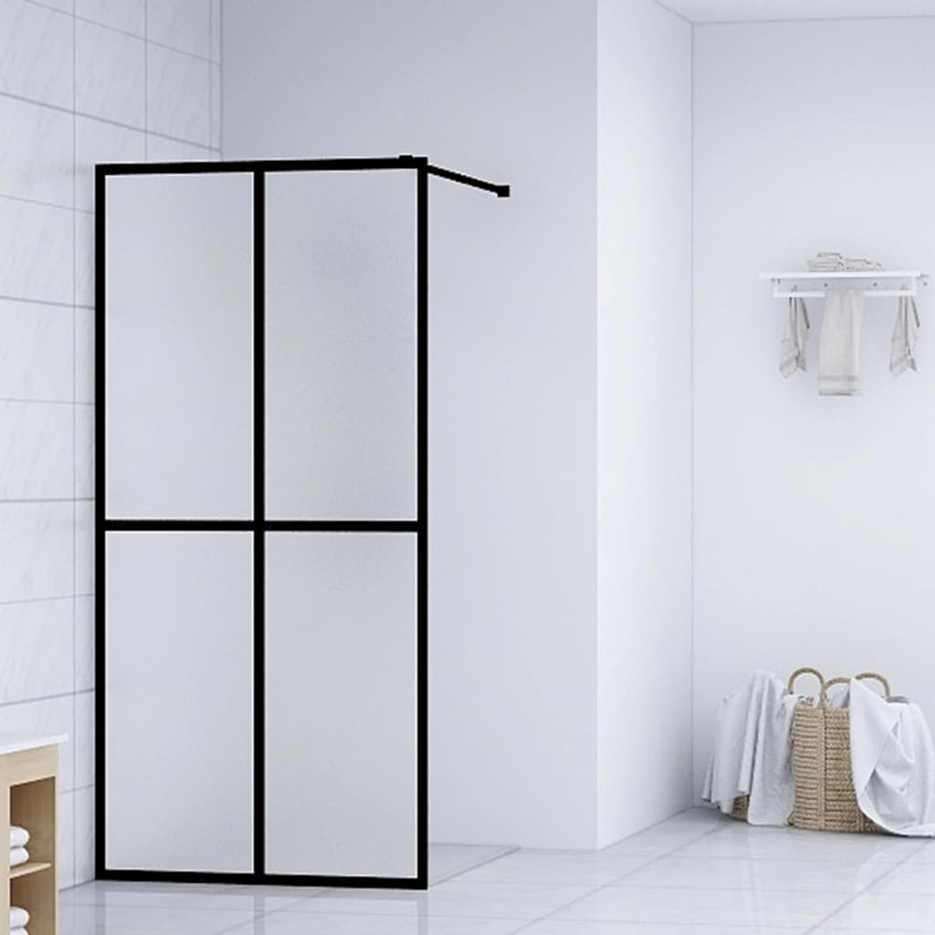 Walk-in Shower Screen Frosted Tempered Glass 39.4"x76.8"