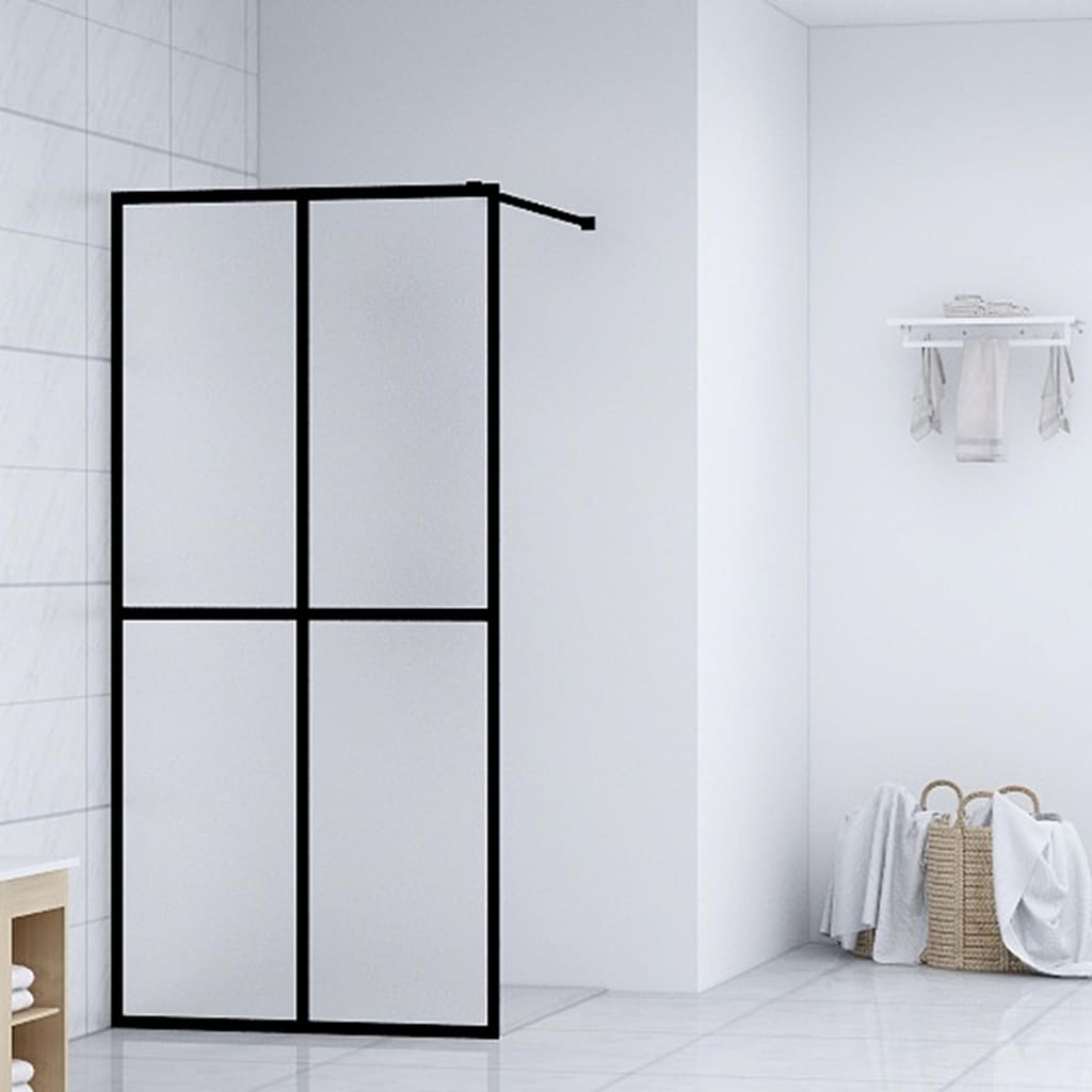 Walk-in Shower Screen Frosted Tempered Glass 46.5"x74.8"