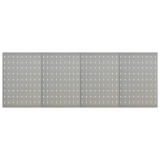 Wall-mounted Peg Boards 4 pcs 15.7"x22.8" Steel