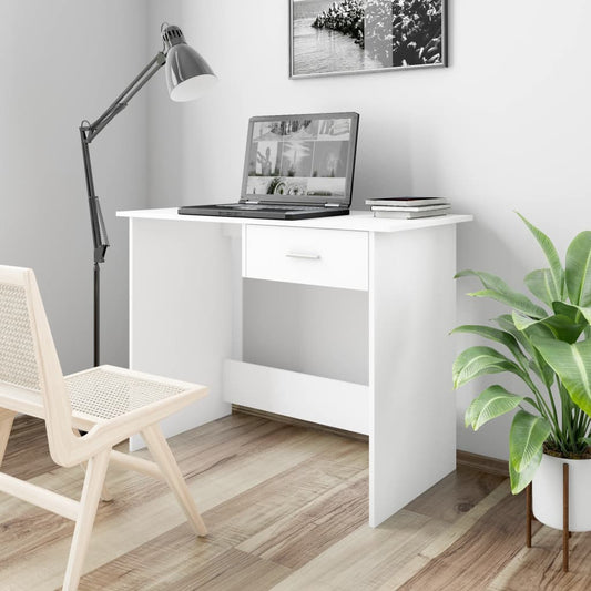 Desk White 39.4"x19.7"x29.9" Engineered Wood