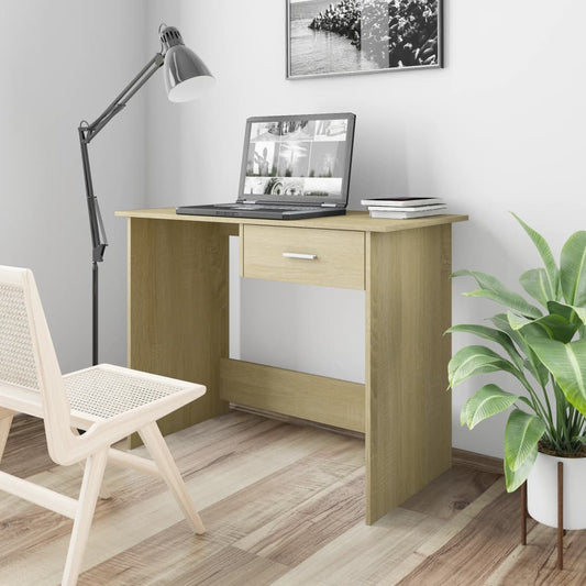 Desk Sonoma Oak 39.4"x19.7"x29.9" Engineered Wood