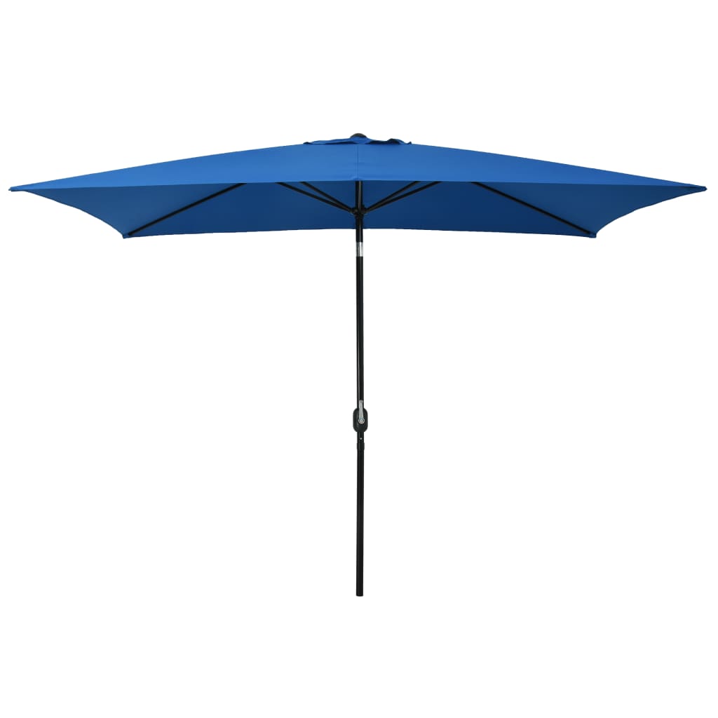Outdoor Parasol with Metal Pole 118"x78.7" Azure