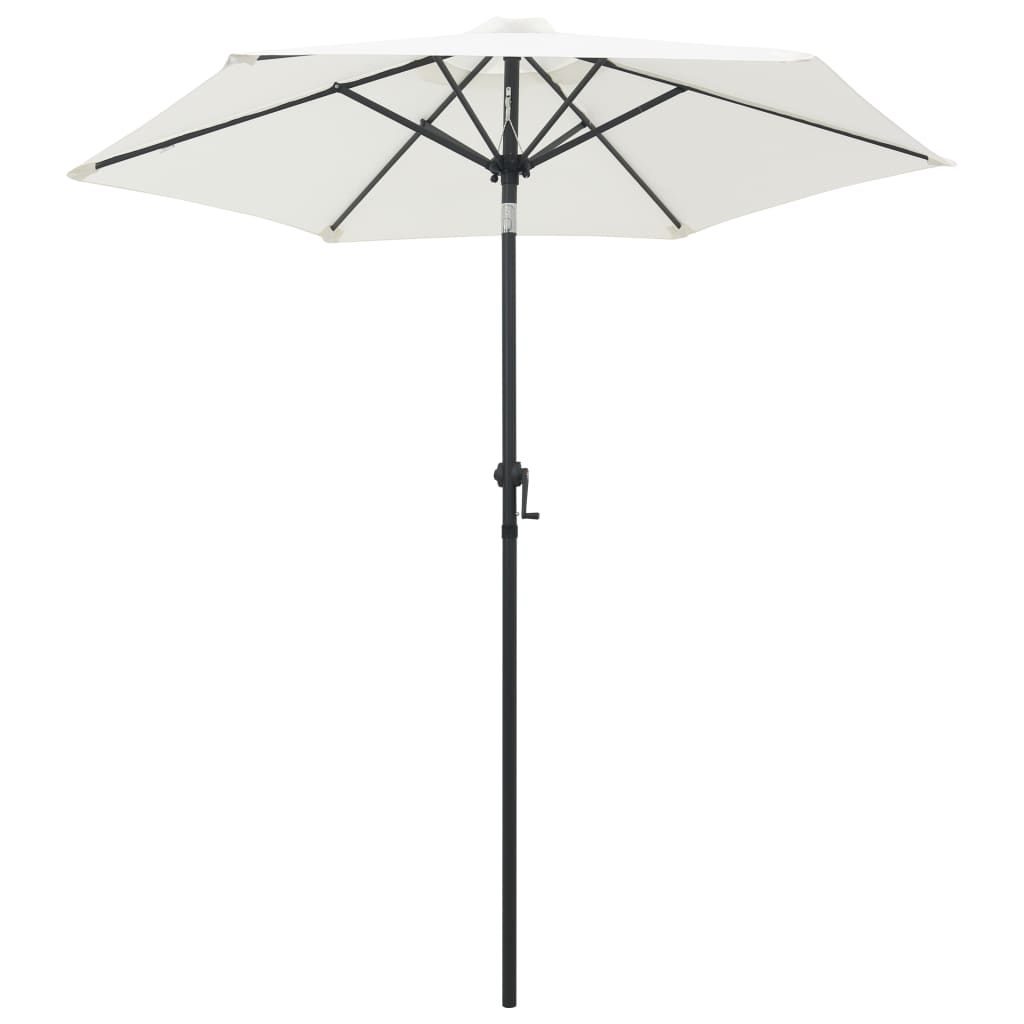 Parasol Sand White 78.7"x83.1" Aluminum