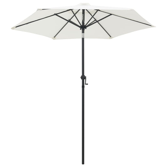Parasol Sand White 78.7"x83.1" Aluminum