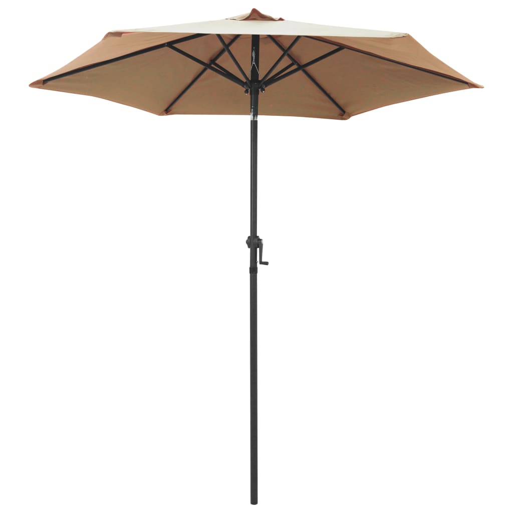 Parasol Taupe 78.7"x83.1" Aluminum