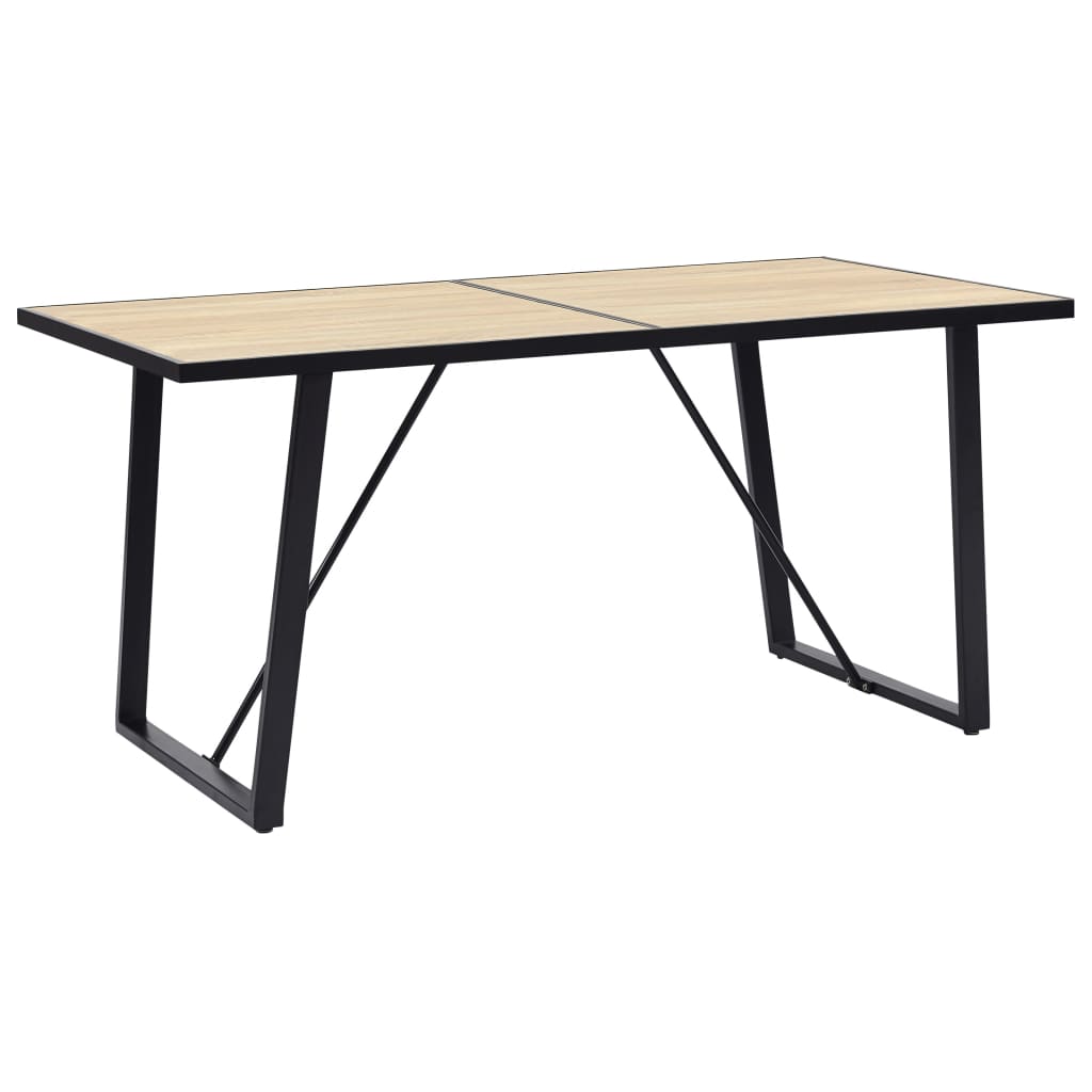 Dining Table Oak 63"x31.5"x29.5" MDF