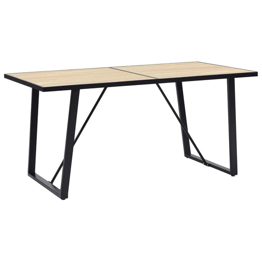 Dining Table Oak 63"x31.5"x29.5" MDF