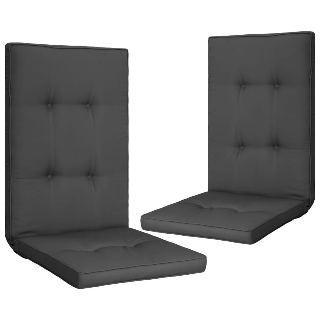 Garden Chair Cushions 2 pcs Anthracite 47.2"x19.7"x2"