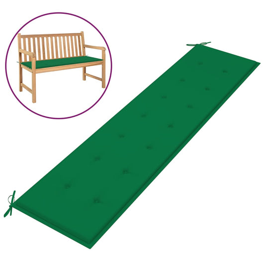 Garden Bench Cushion Green 78.7"x19.7"x1.2"