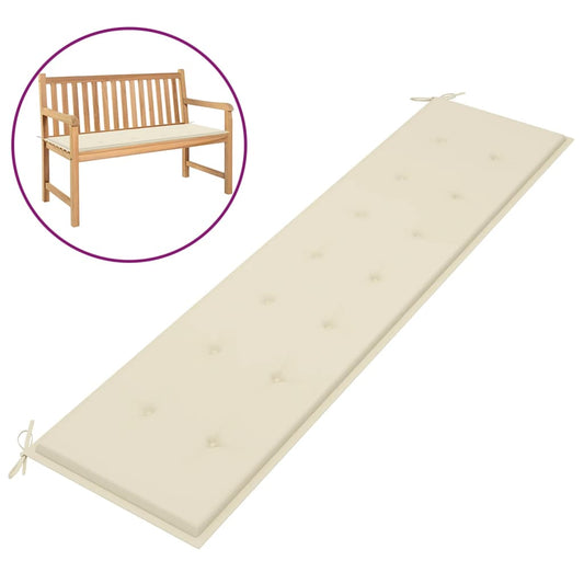 Garden Bench Cushion Cream 78.7"x19.7"x1.2"