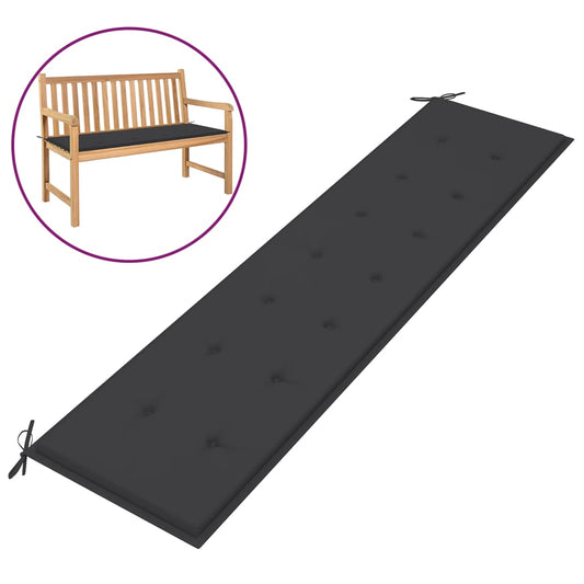Garden Bench Cushion Anthracite 78.7"x19.7"x1.2"