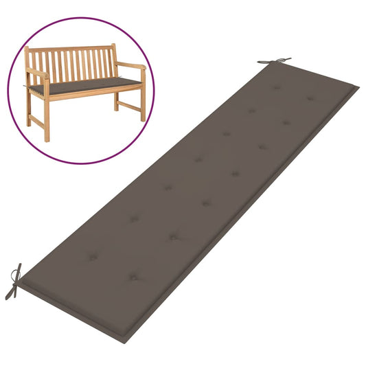 Garden Bench Cushion Taupe 78.7"x19.7"x1.2"