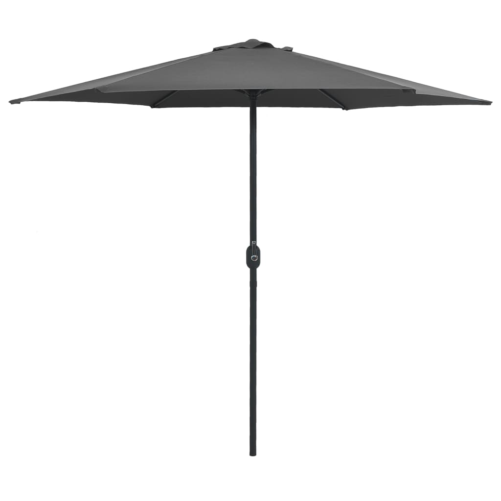 Outdoor Parasol with Aluminum Pole 106.3"x96.9" Anthracite