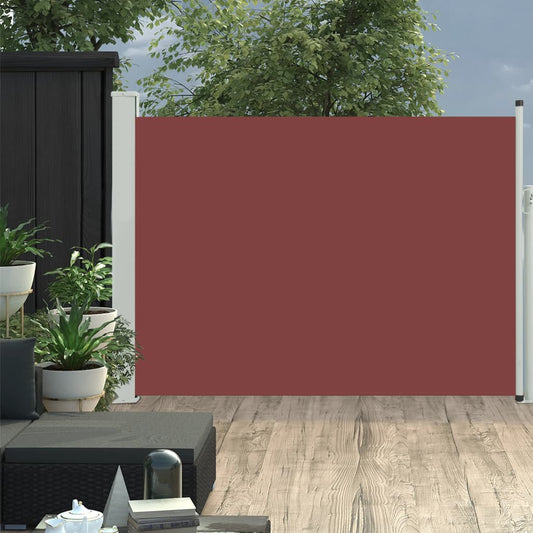 Patio Retractable Side Awning 47.2"x196.9" Brown