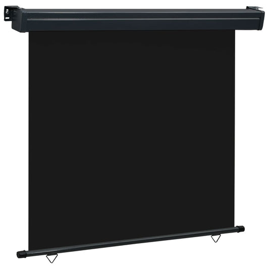Balcony Side Awning 66.9"x98.4" Black