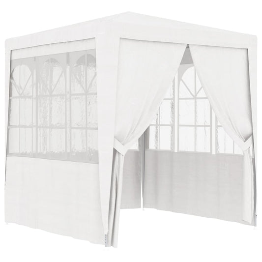 Professional Party Tent with Side Walls 6.6'x6.6' White 0.3 oz/ft²