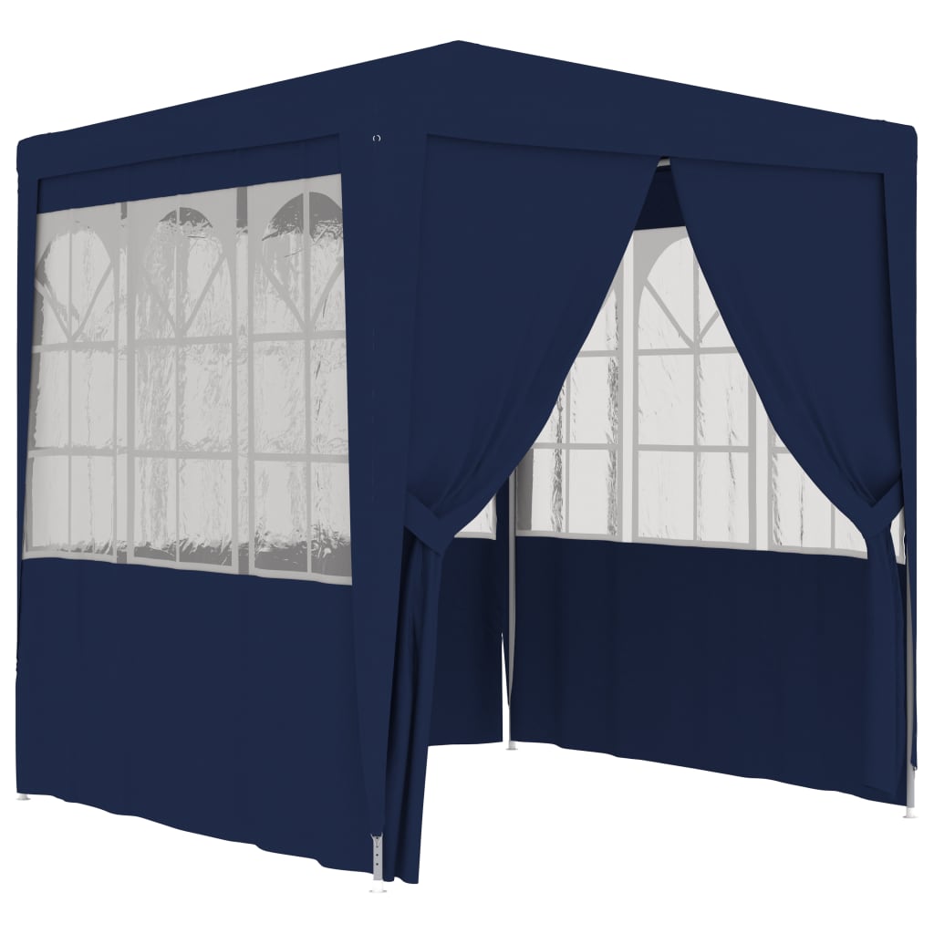 Professional Party Tent with Side Walls 6.6'x6.6' Blue 0.3 oz/ft²