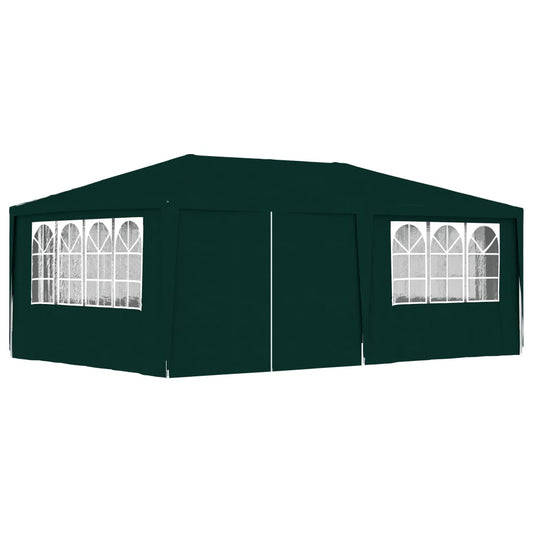 Professional Party Tent with Side Walls 13.1'x19.7' Green 0.3 oz/ft²