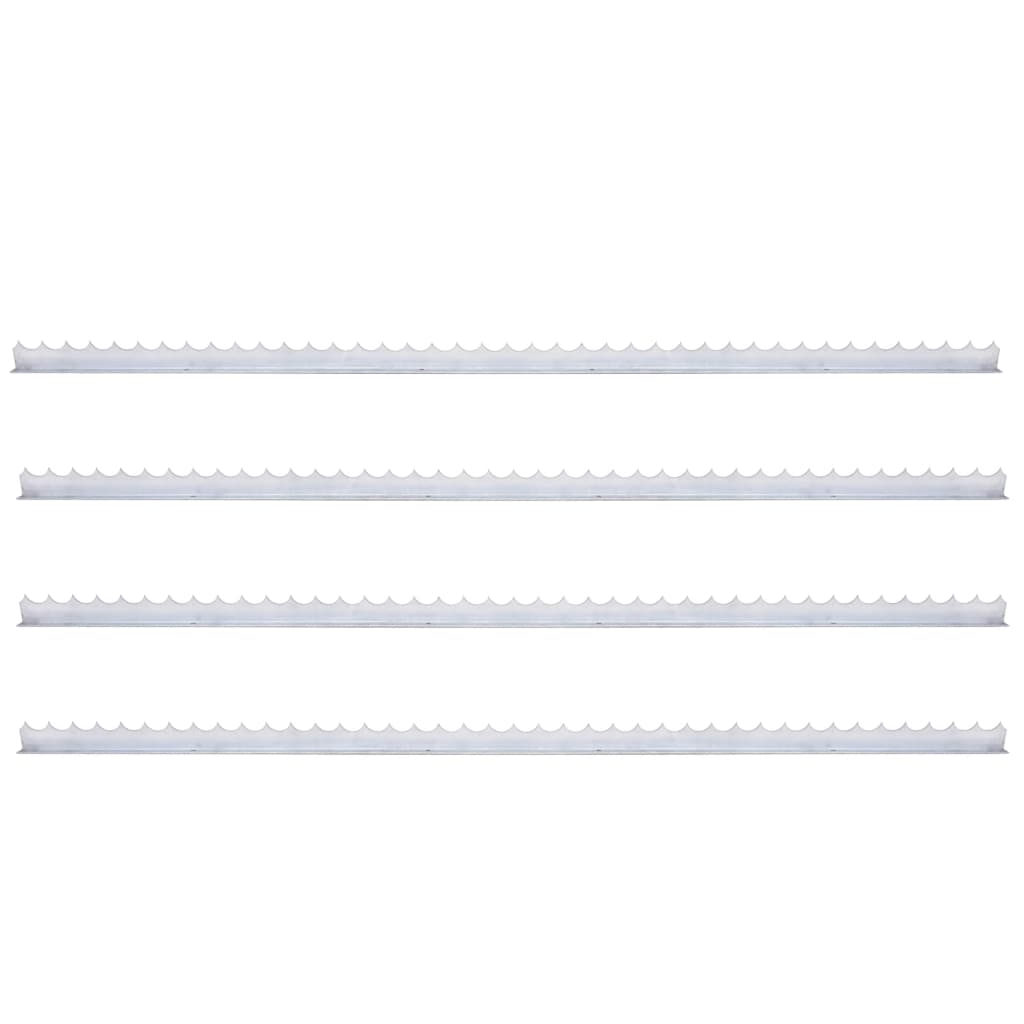 Wall Spikes 4 pcs 3.3' Galvanized Steel