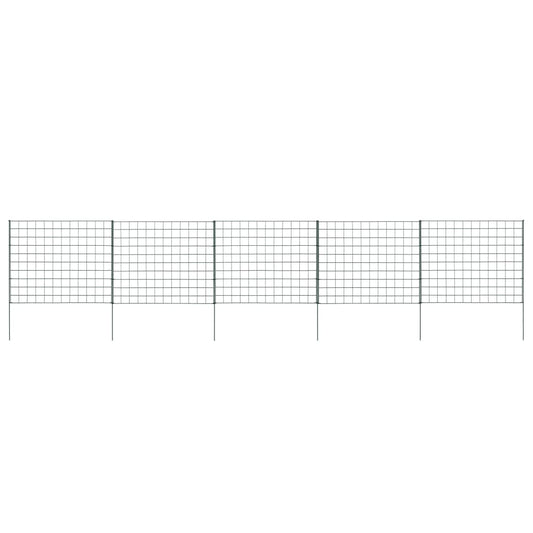 Garden Fence Set 30.5"x25.2" Green