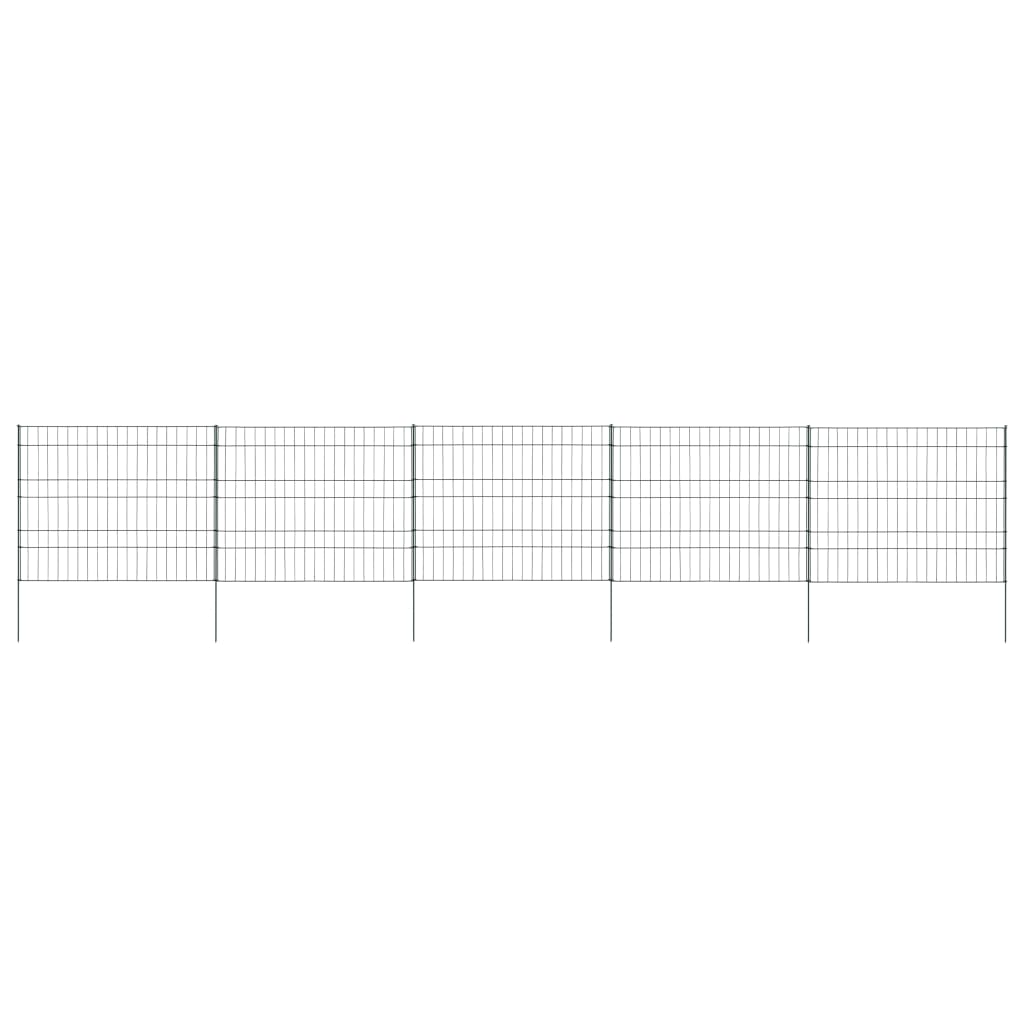 Garden Fence Set 39.2"x31.4" Green