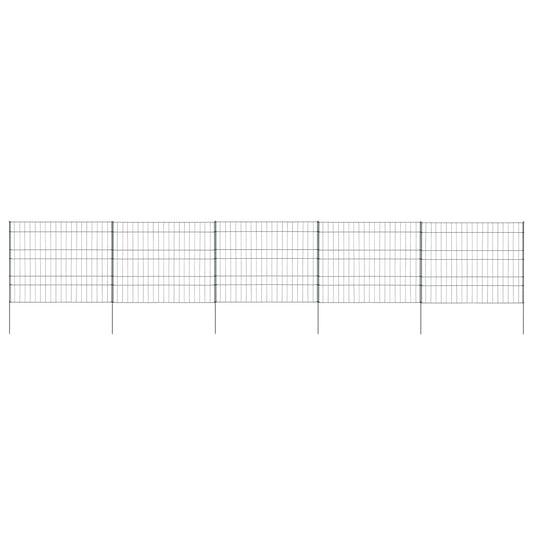 Garden Fence Set 39.2"x31.4" Green