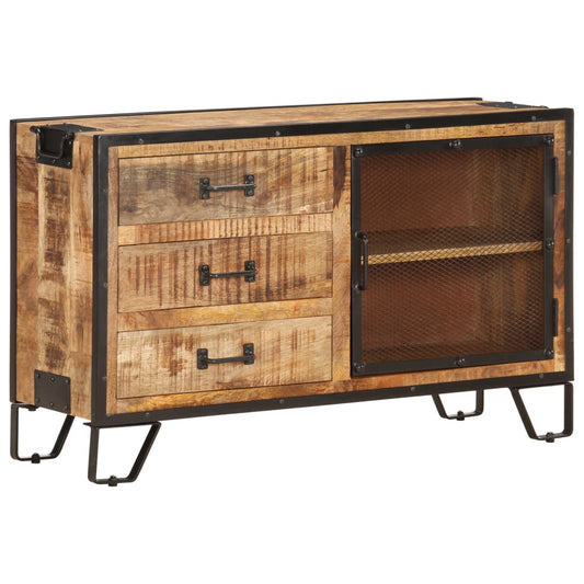 Sideboard 39.4"x12.2"x23.6" Solid Rough Mango Wood