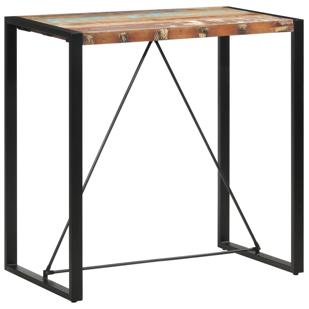 Bar Table 43.3"x23.6"x43.3" Solid Reclaimed Wood