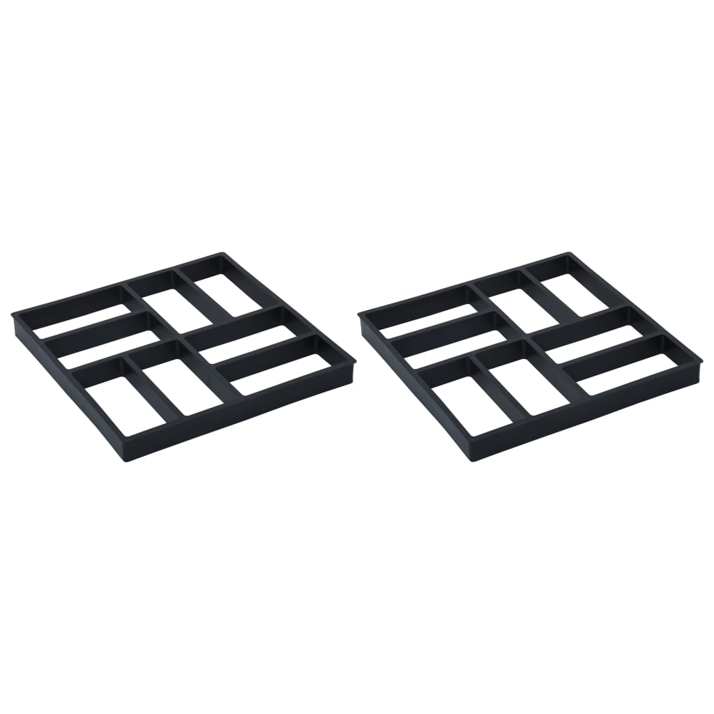 Pavement Molds 2 pcs 15.7"x15.7"x1.6" Plastic