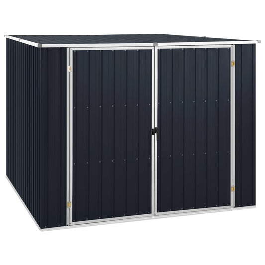 Garden Shed Anthracite 76.8"x78"x62.6" Galvanized Steel