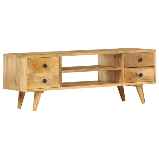 TV Cabinet 43.3"x13.8"x15.7" Solid Mango Wood