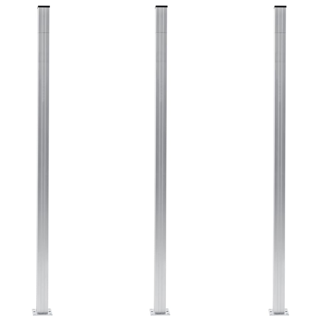 Fence Posts 3 pcs Aluminum 72.8"