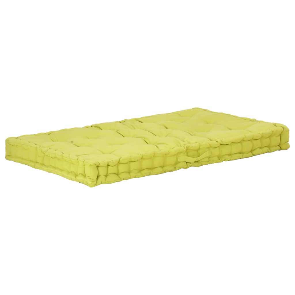 Pallet Floor Cushion Cotton 47.2"x31.5"x3.9" Green