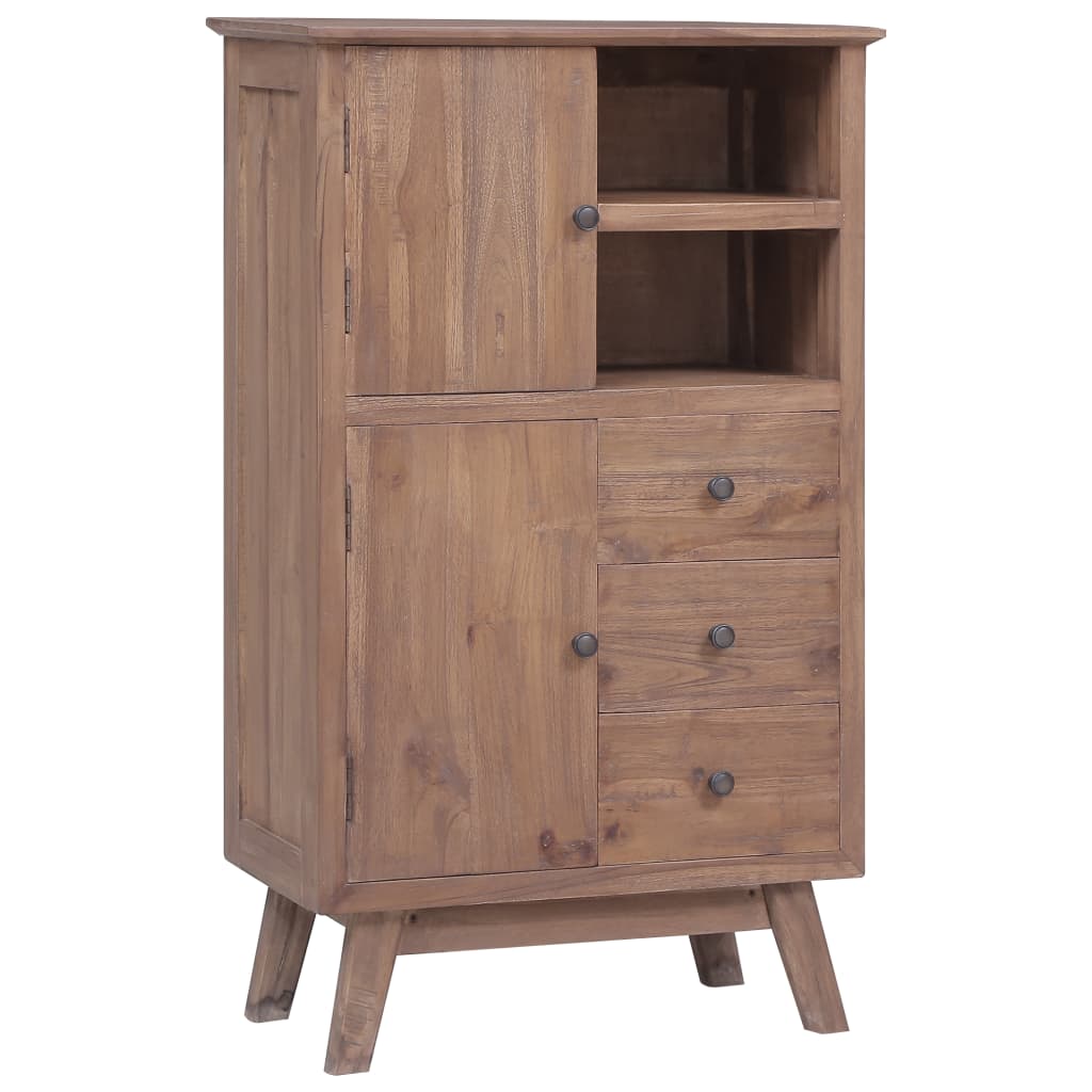 Highboard 23.6"x11.8"x39.4" Solid Teak Wood