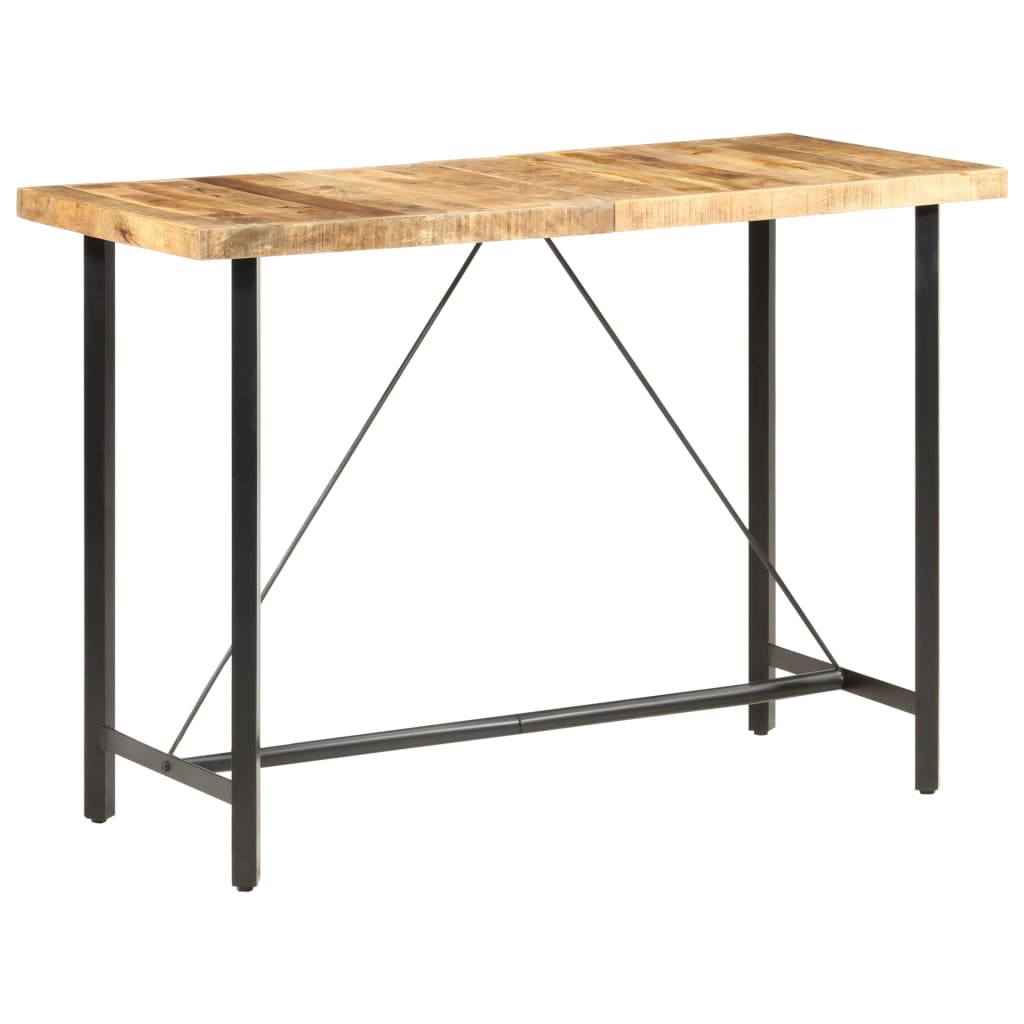 Bar Table 59.1"x27.6"x42.1" Rough Mango Wood