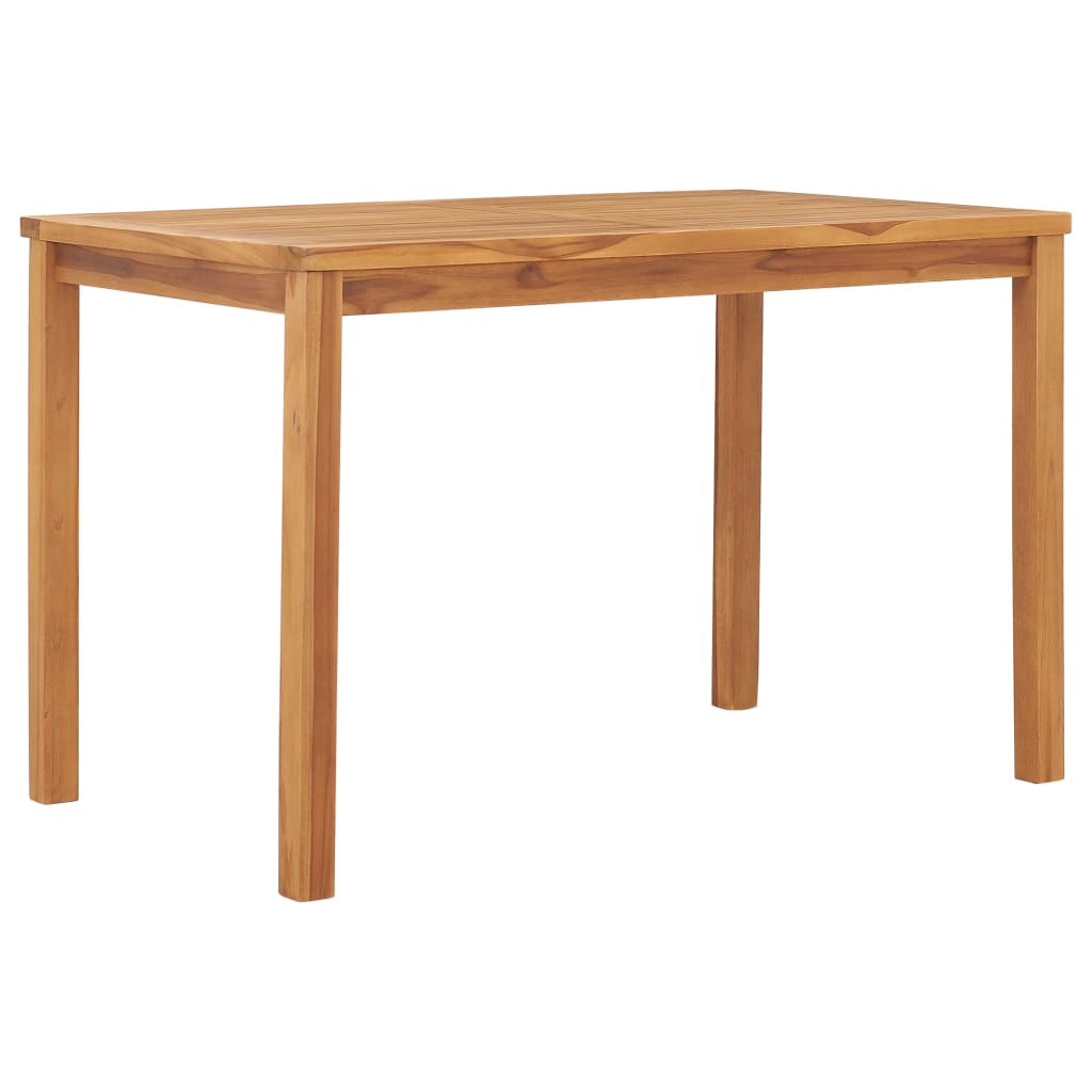 Patio Dining Table 47.2"x27.5"x30.3" Solid Teak Wood