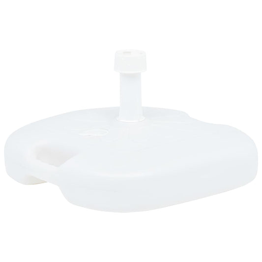 Umbrella Base Sand/Water Filled 4.2 gal White Plastic
