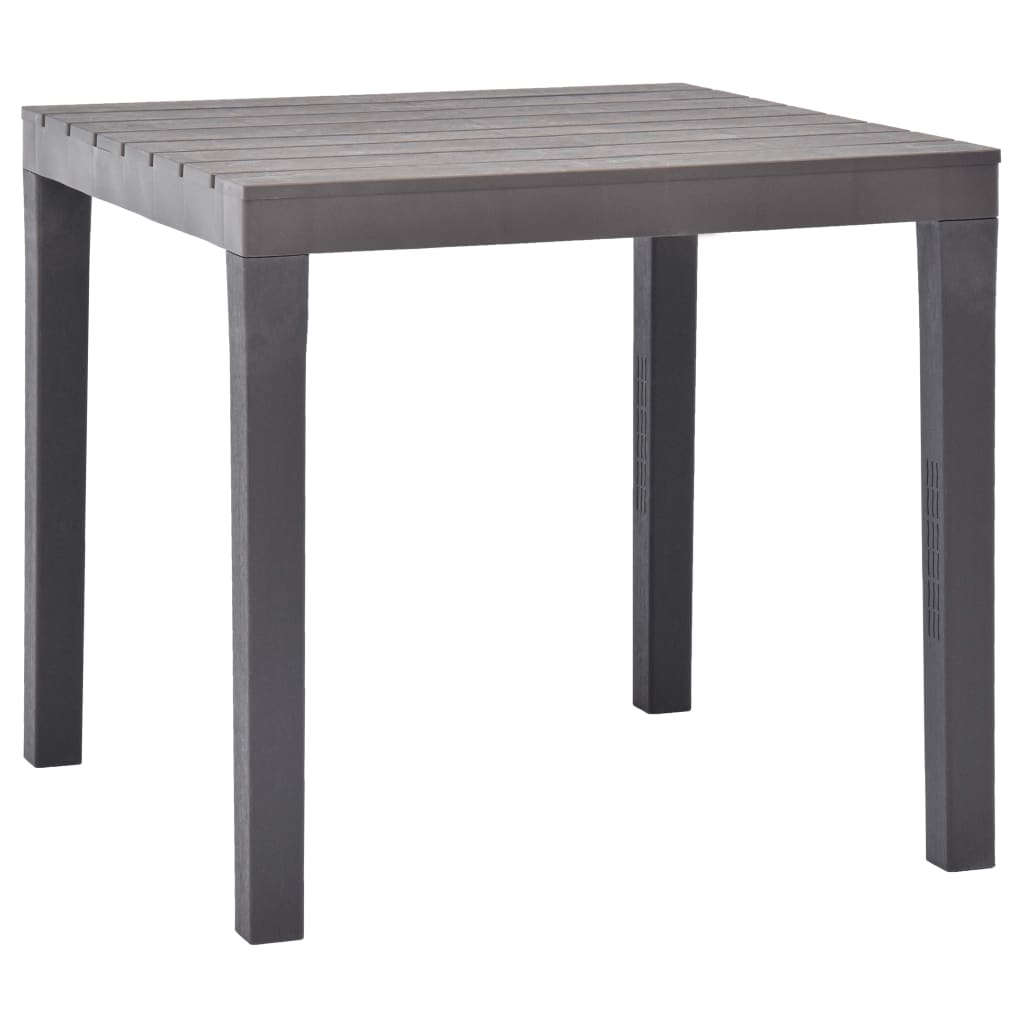 Patio Table Mocca 30.7"x30.7"x28.3" Plastic