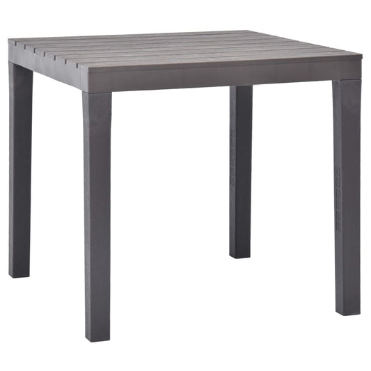 Patio Table Mocca 30.7"x30.7"x28.3" Plastic